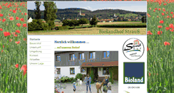 Desktop Screenshot of biohof-strauss.de