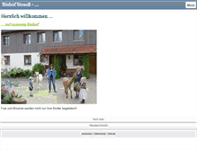 Tablet Screenshot of biohof-strauss.de
